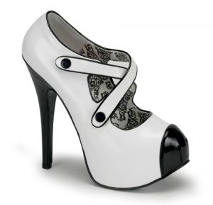 White TEEZE Criss Cross Velcro Strap Pump w Concealed Platform by Bordello Shoes.jpg